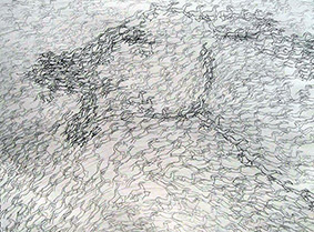 Scream by OTGO 2005, pencil on paper 24 x 30 cm