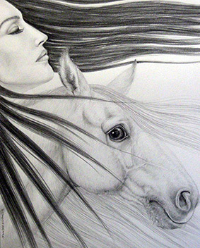The Eyes by OTGO 2005, pencil on paper 30 x 24 cm