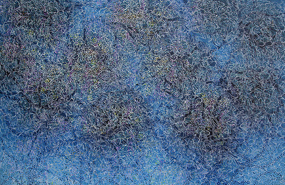 ZURAG – 2 by OTGO 2014–2017, acryl on canvas 150 x 230 cm