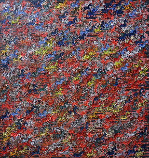 ereen tahi by OtGO 2013–2020, acryl on canvas 160 x 150 cm