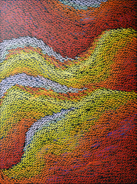 Jiguur ‚Badam‘ by OTGO 2021, acryl on canvas, 200 x 150 cm