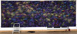ZURAG 63 by OTGO 2017–2018, acryl on canvas 220 x 600 cm