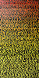 88888888 - 4 by OtGO 2025-2026, consists of 8 equal-sized single paintings, acryl on canvas, 200 x 800 cm. each measuring 200 x 100 cm